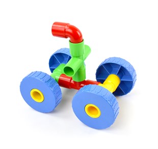 64 Parça Tekerlekli Boru Lego