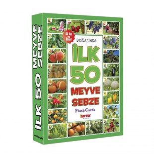 Çok Amaçlı Kavram SetleriKMİ50MS12İlk 50 Meyve Sebze Resimli Kartları