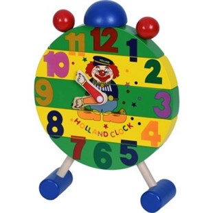 Geometrik Puzzle Saat - Kreş MarketAhşap Yapboz OyuncaklarıKMAP3260Yap Boz  Saat