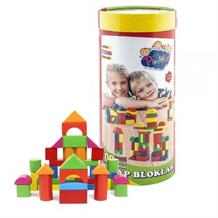 Renkli Ahşap Bloklar (100 Parça ) - Kreş MarketAhşap BloklarKMAK016Renkli Ahşap Bloklar (100 Parça )